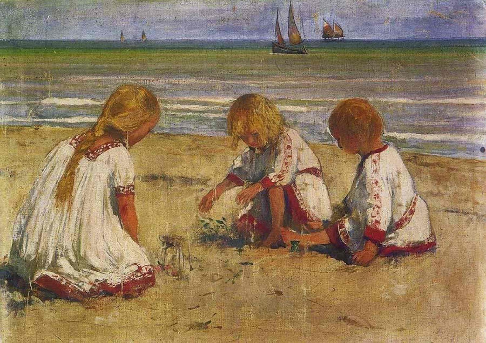 Kőrösfői-Kriesch Aladár: Gyermekeim tengerparton